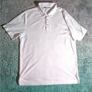 Travis Mathew Men’s Shirt Size L Pima Cotton Polyester Blend Golf Polo Stretch